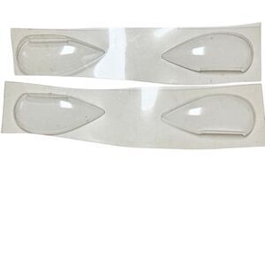 Clear plastic 6” RC Plane Wheel pants